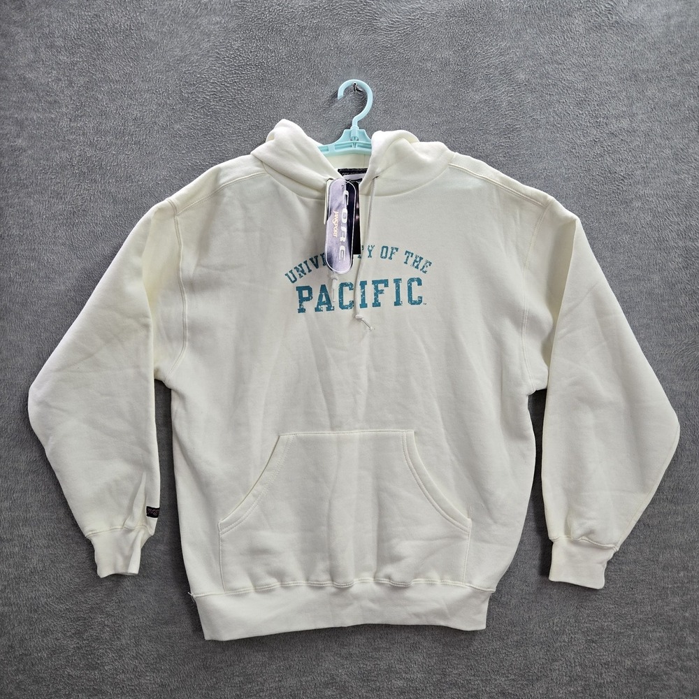 VINTAGE‎ University Of The Pacific Sweatshirt L White CORE Jansport 90s Y2K NWT